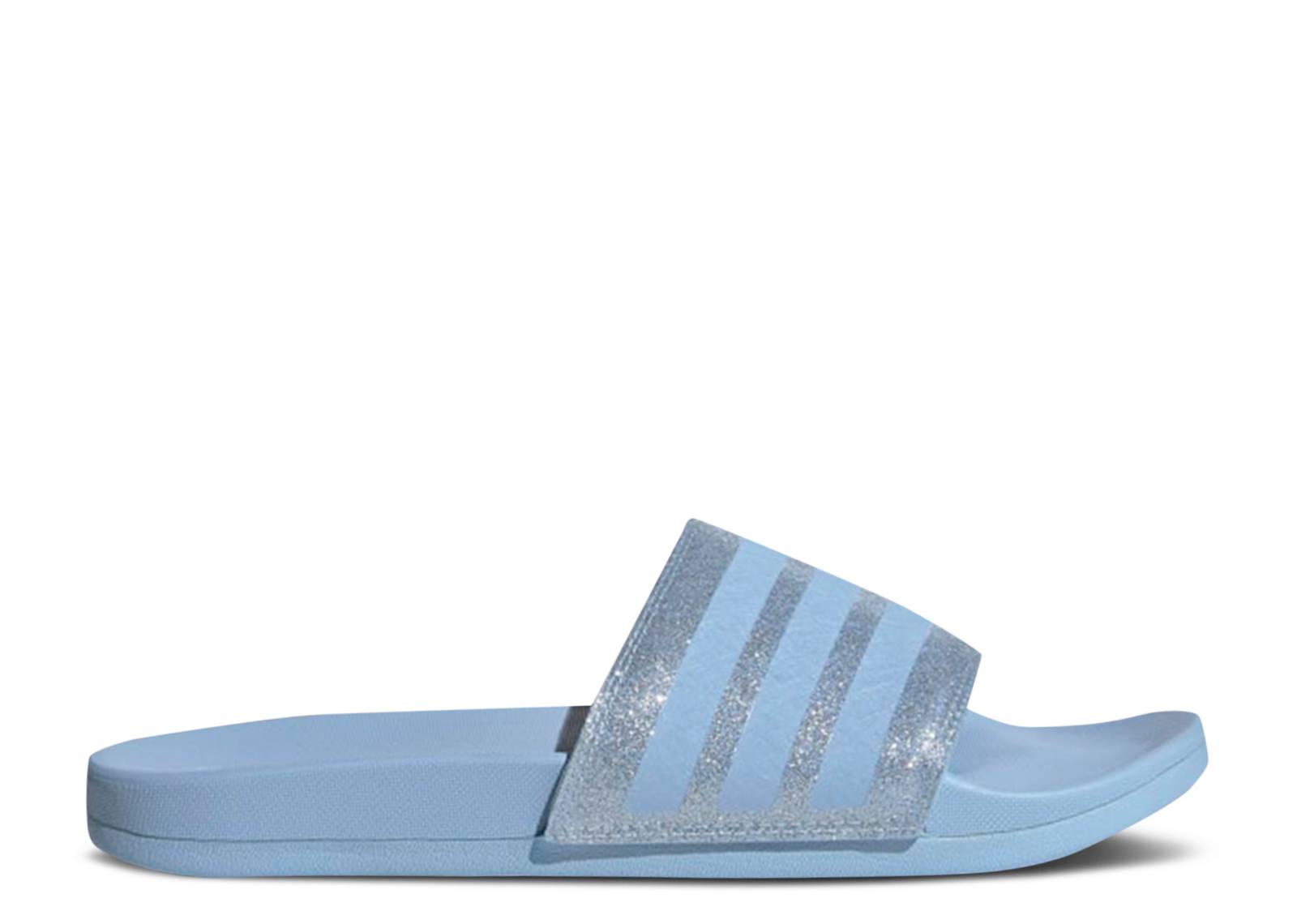 Wmns Adilette Comfort Slides '3 Stripes Shimmer - Glow Blue'