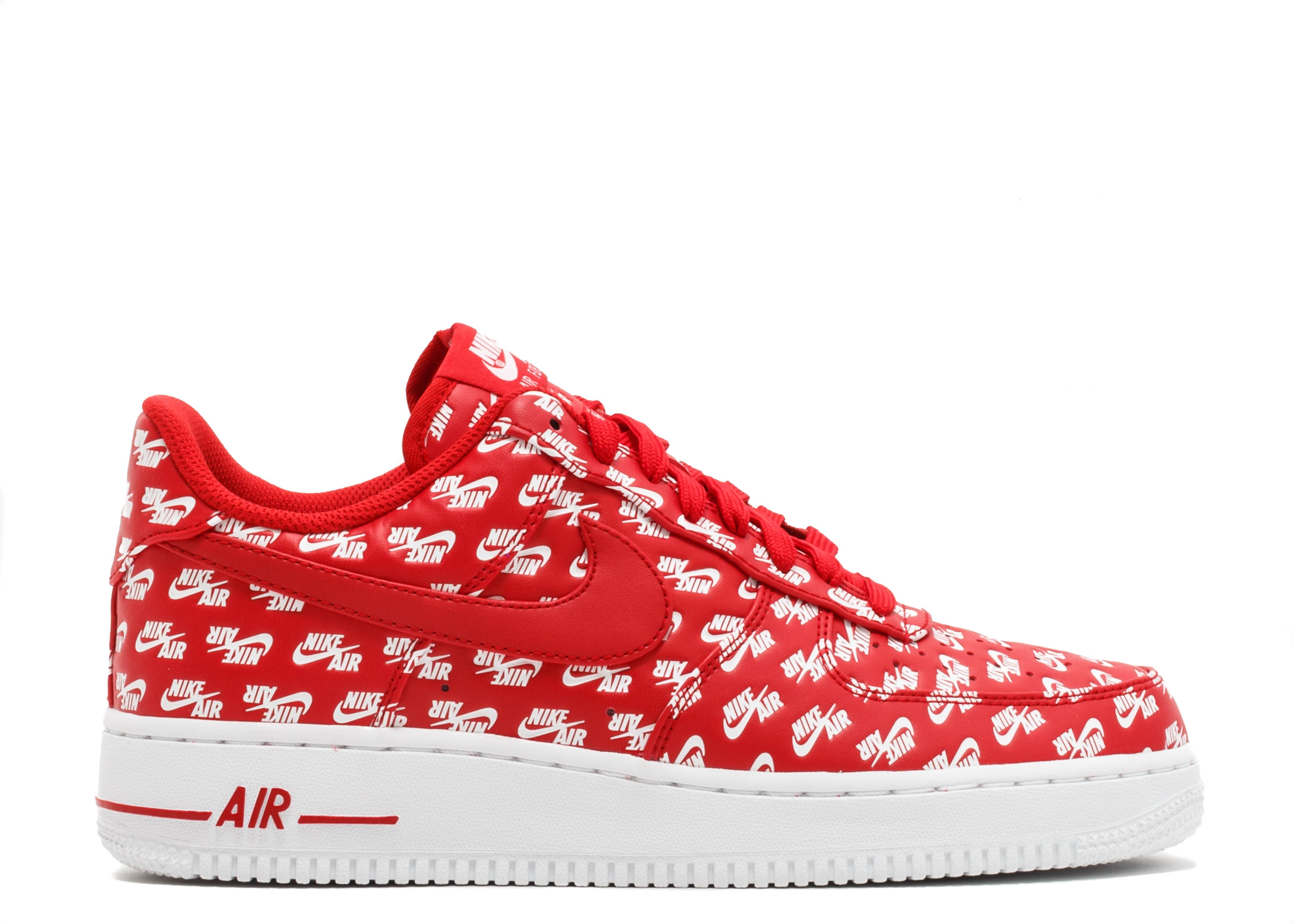 Air Force 1 Low 07 QS 'All Over Logo Red'