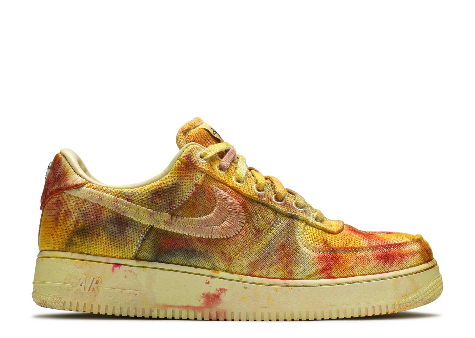 Stussy x Lookout & Wonderland x Air Force 1 Low 'Hand Dyed - Yellow'