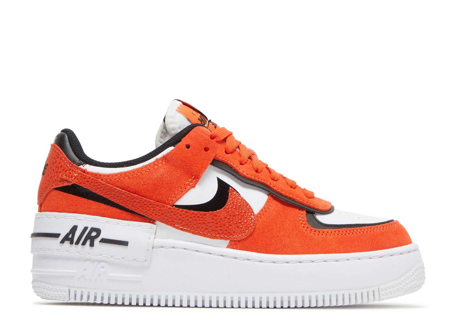 Wmns Air Force 1 Shadow 'Cracked Leather - Rush Orange'