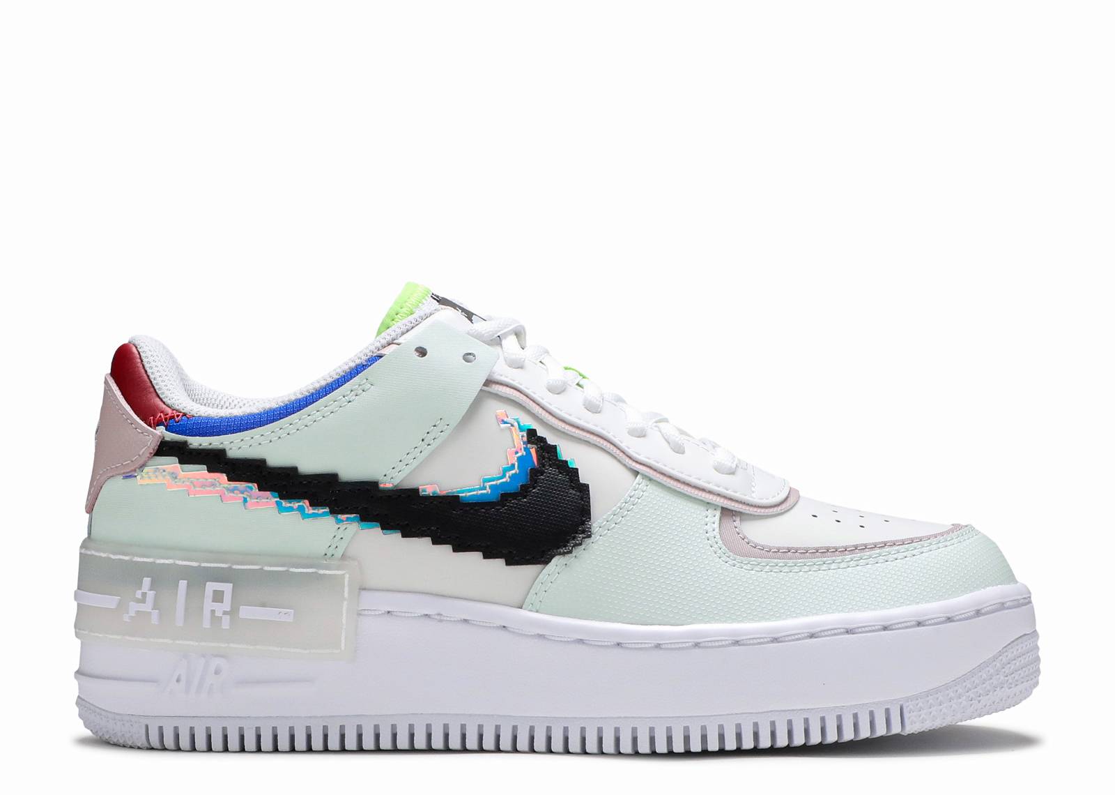 Wmns Air Force 1 Shadow SE 'Pixel Swoosh - Barely Green'