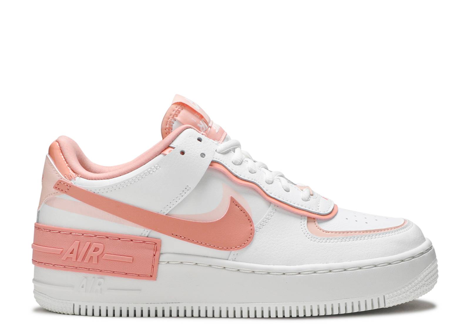 Wmns Air Force 1 Shadow 'Washed Coral'Color:White,Size:5