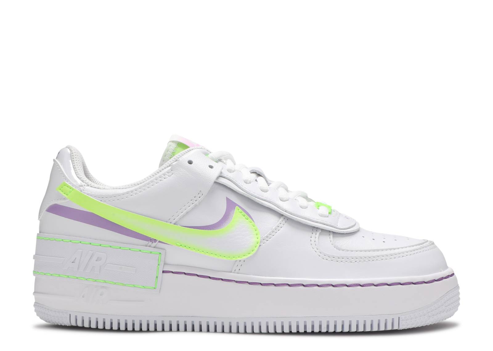 Wmns Air Force 1 Shadow 'White Electric Green'