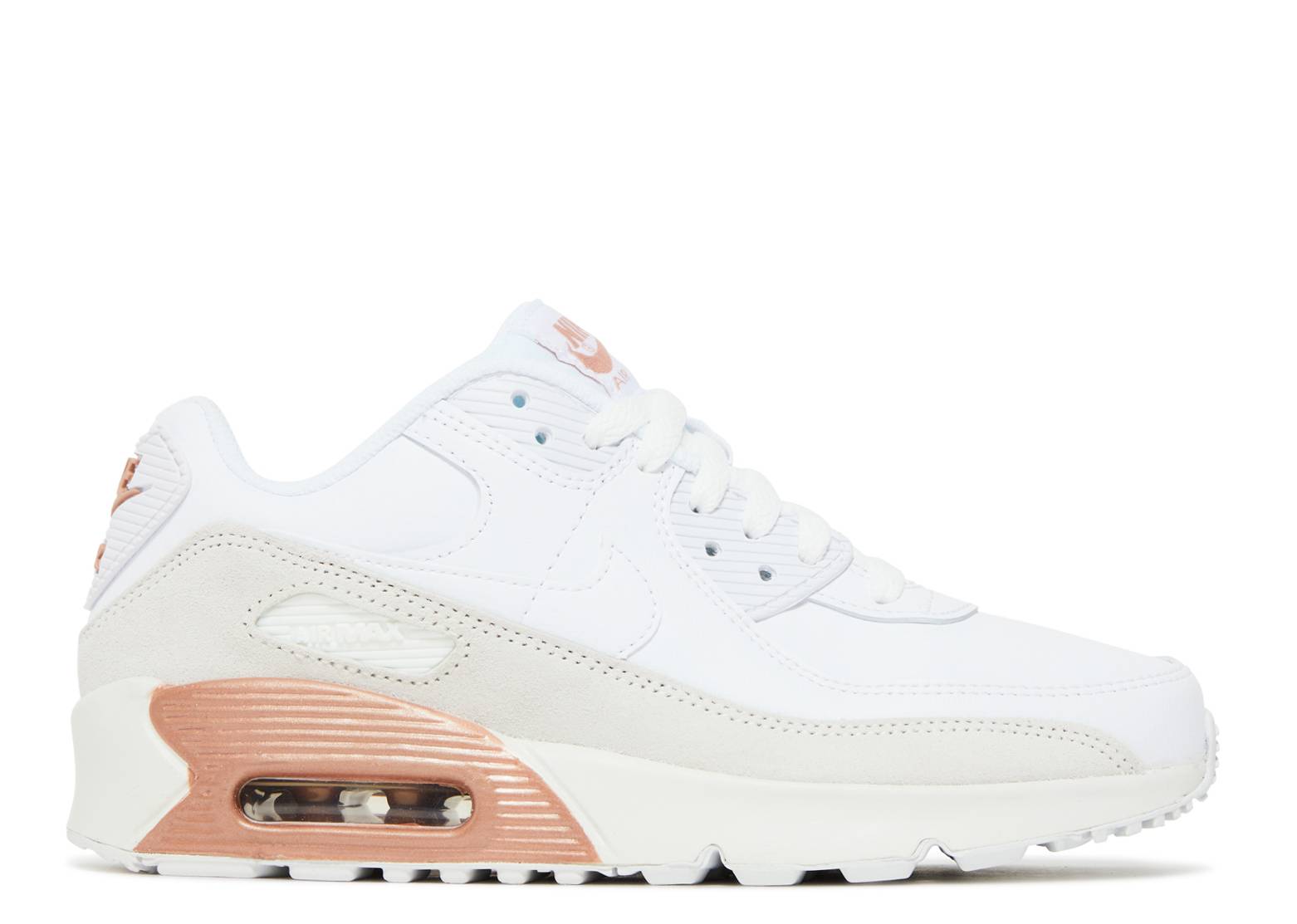 Air Max 90 Leather GS 'White Metallic Red Bronze'