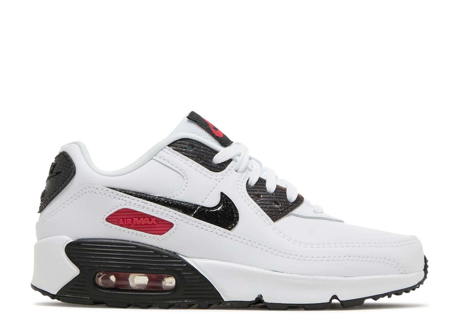 Air Max 90 Leather SE GS 'White Very Berry'