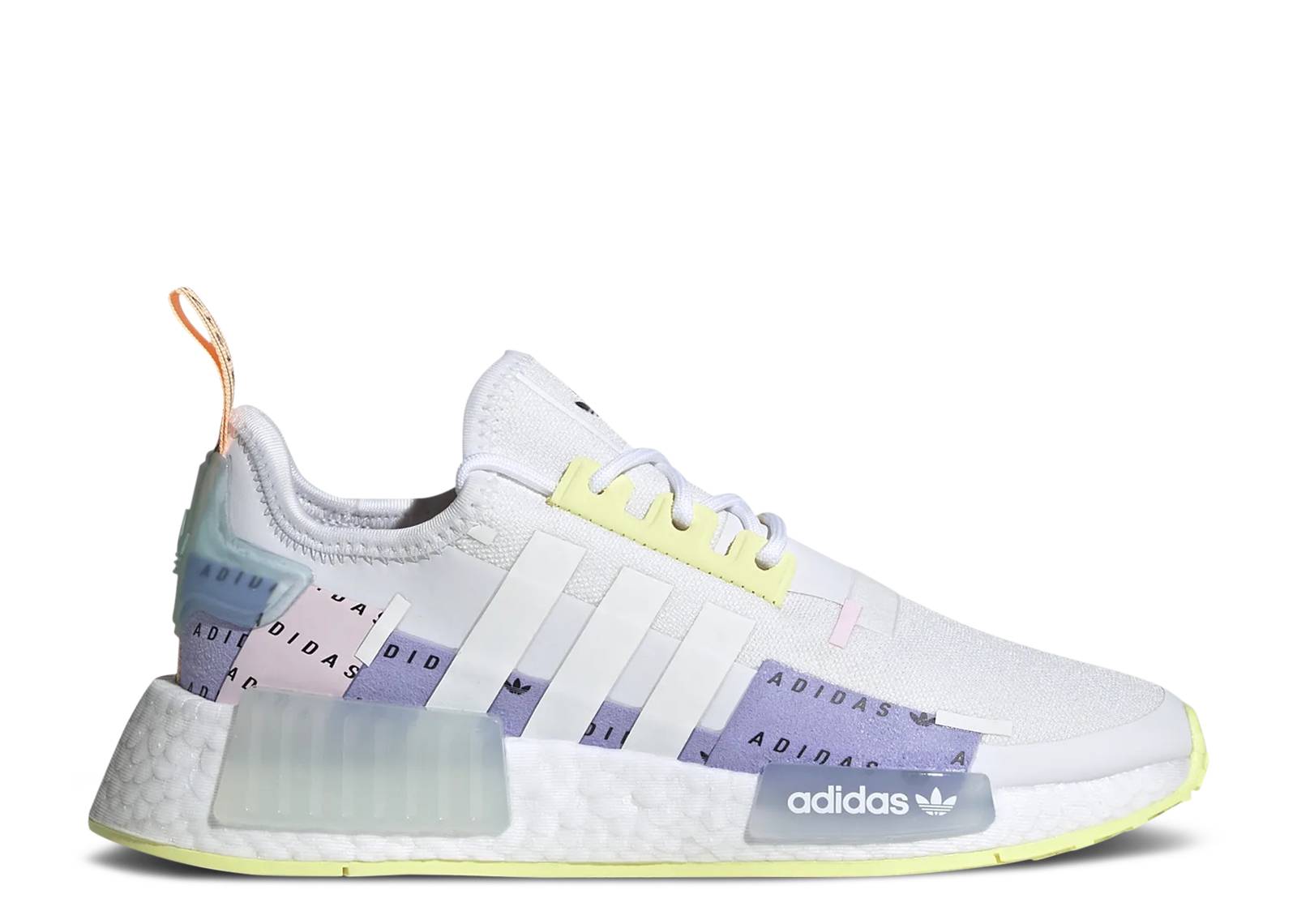 NMD_R1 Refined J 'All Over Logo - White Pulse Yellow'