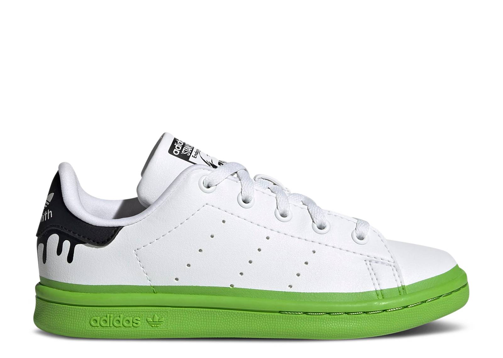 Stan Smith Little Kid 'Paint Drip - White Solid Green'