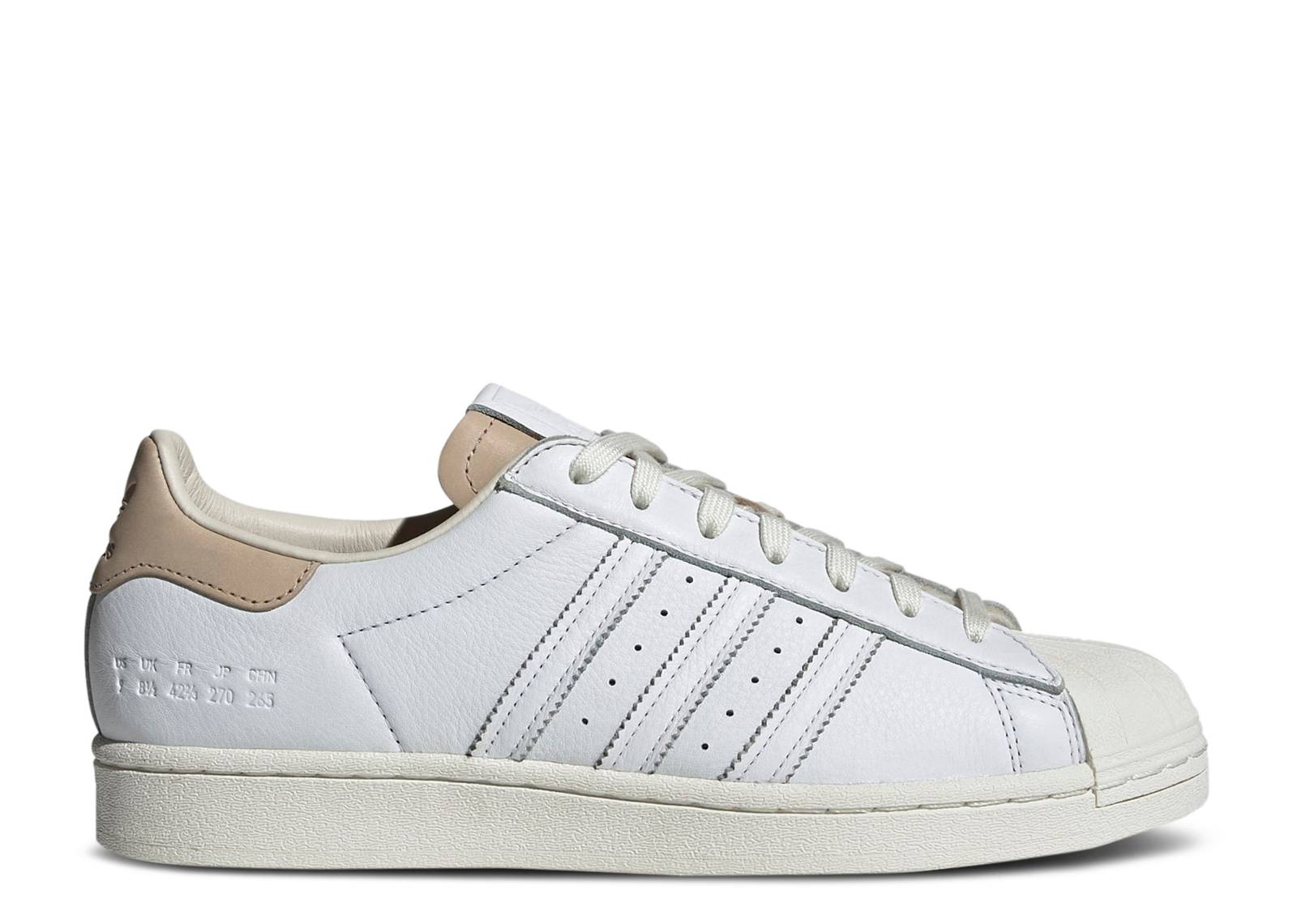 Superstar 'Size Tag - Cloud White Brown'