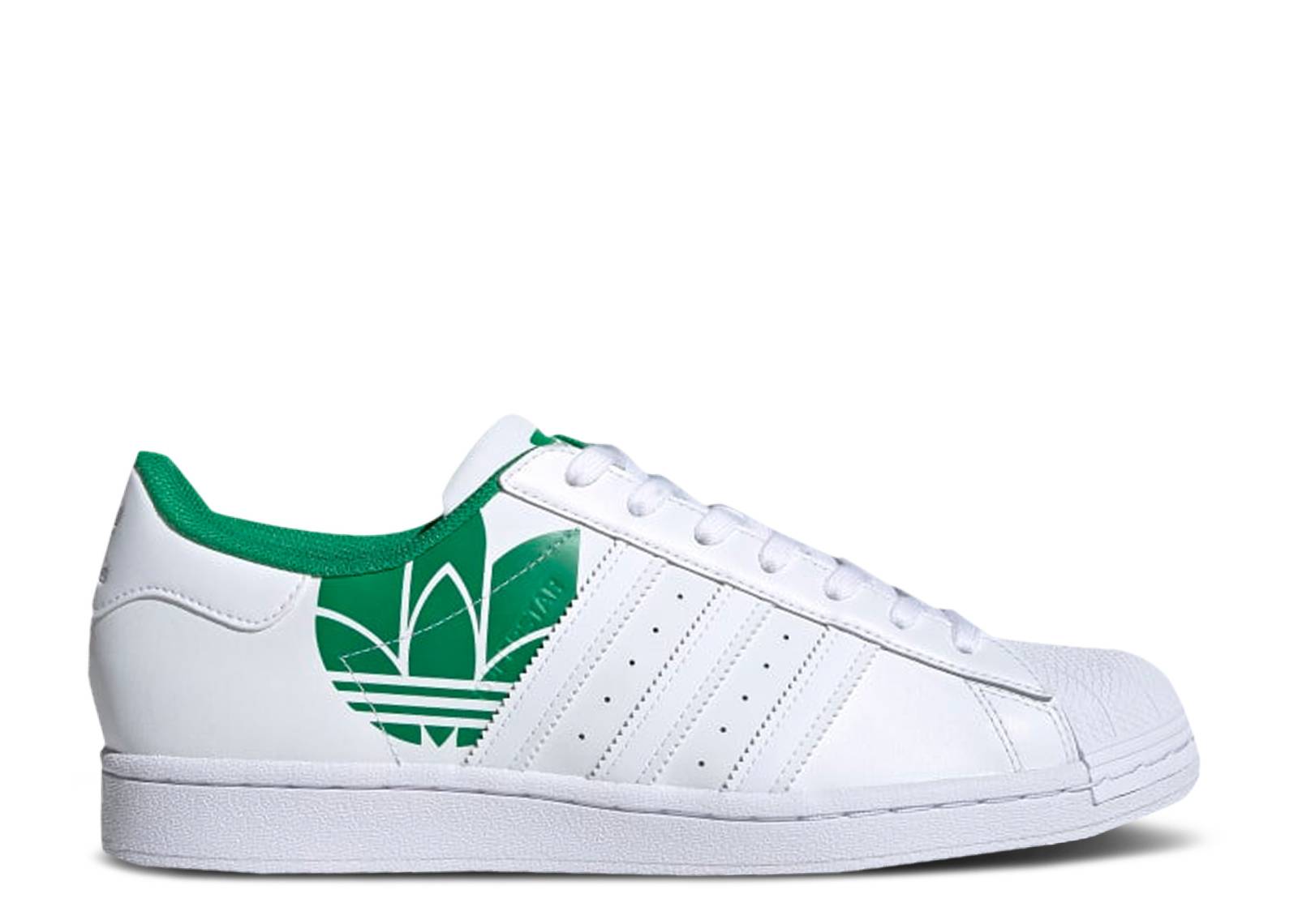 Superstar 'Trefoil Print - White Green'