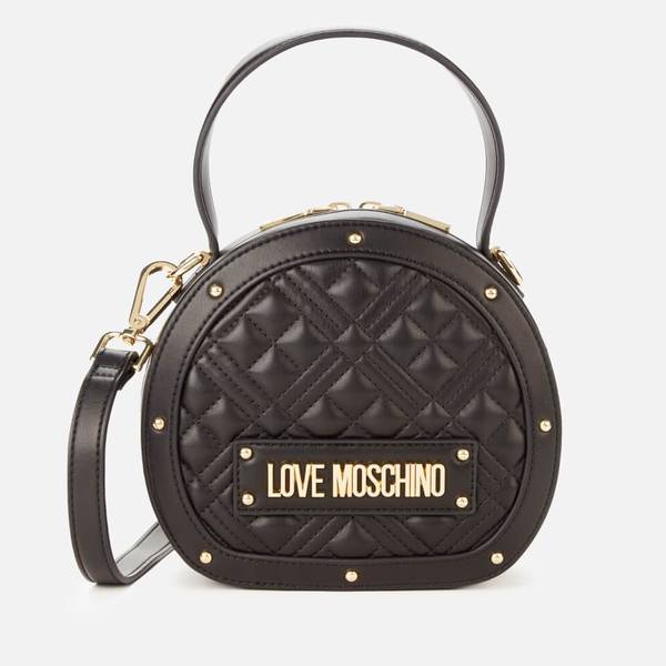 Love Moschino Women's Quilted Round Bag - Black