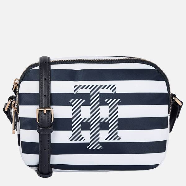 Tommy Hilfiger Women's Poppy Crossover Bag - Navy Blue Stripes