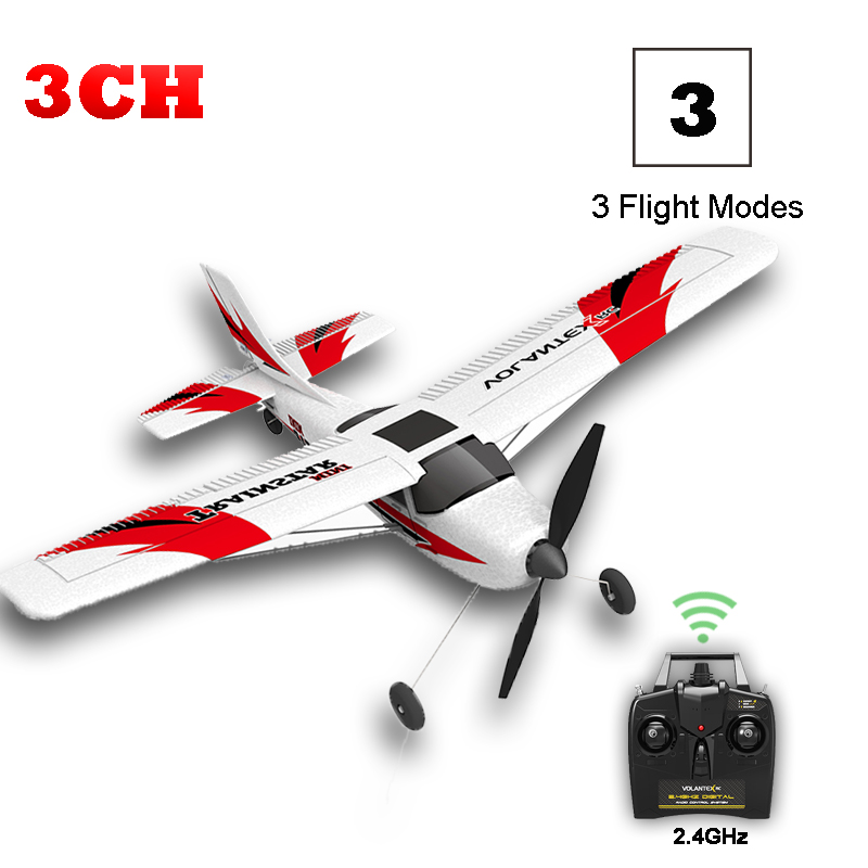 Rc Airplane 3 Channel With 2.4Ghz Radio Remote Control Glider Trainer Warbird Ready To Fly Aircraft Planes For Family Times