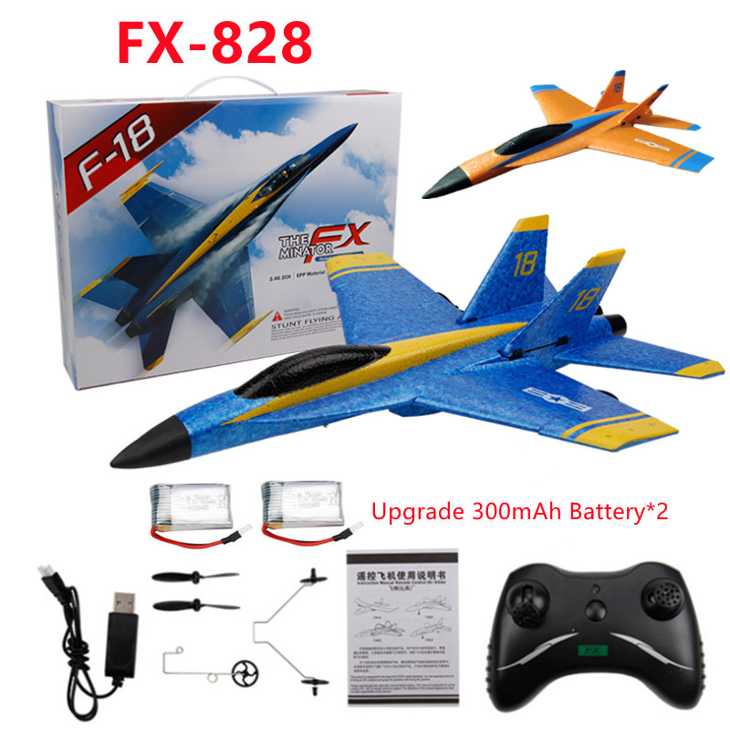 FX828 EPP Strike Fighter Hornet RC Airplane Glider Ruggedness Inertial Foam Airplan Toy Aircraft Model Outdoor Education Toys