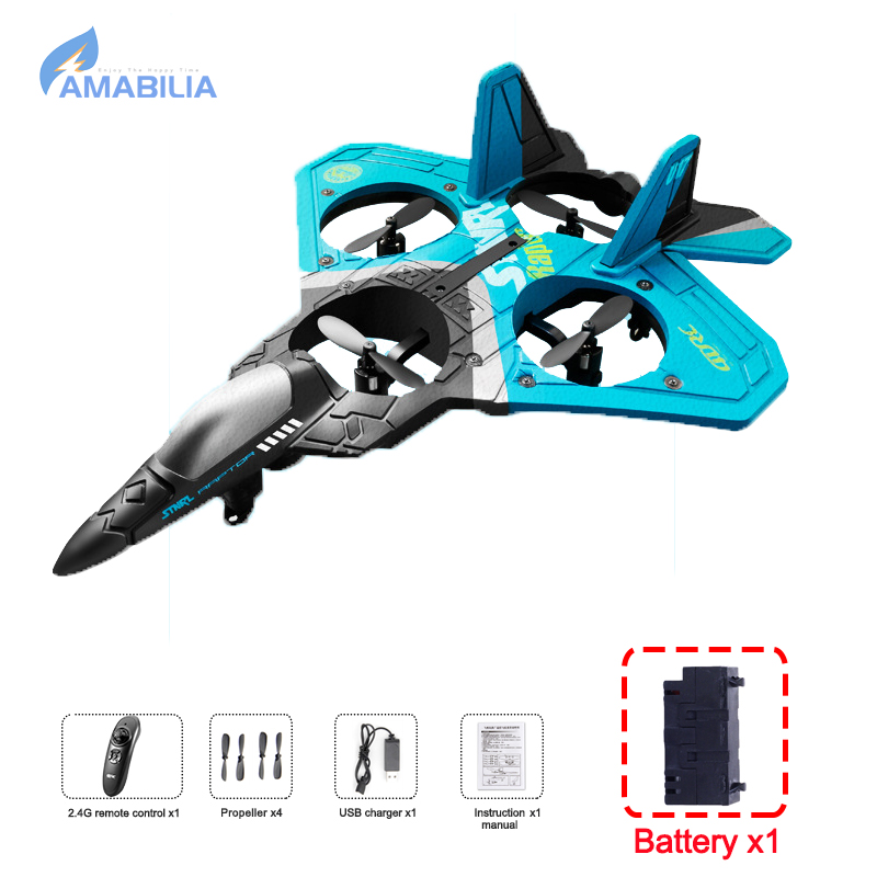 Remote Control Airplane V17 RC Plane Gravity Sensing Foam Aircraft Sport GameToy 2.4Ghz 6 Channels Hobby Helicopter For Child