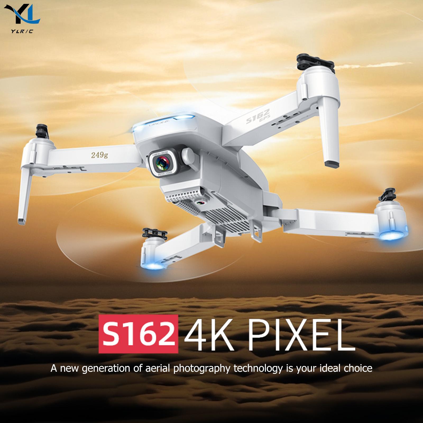 S162 Drone 4K HD Dual Camera GPS Optical Flow Positioning Professional Aerial Photography Folding Gimbal Flight RC Quadcopter
