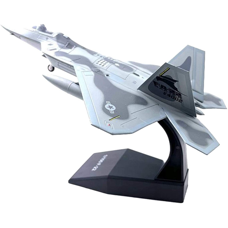 NEW-1/100 Scale Alloy F-22 Raptor Plane Airforce Fighter Aircraft Plane Model Kids Gift Collectibles Birthday Gift