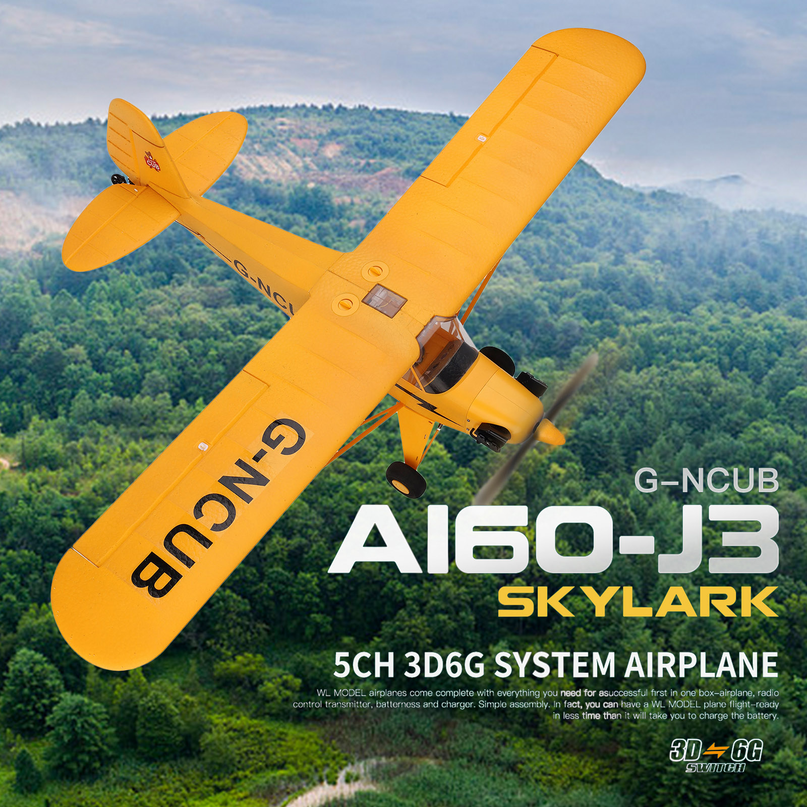 WLtoys XK A160/A430 RC Airplane 5CH 3D/6G Remote Control Airplane 1406 Brushless Motor 6Axis RC Airplane Drone Toys for Kid Adul