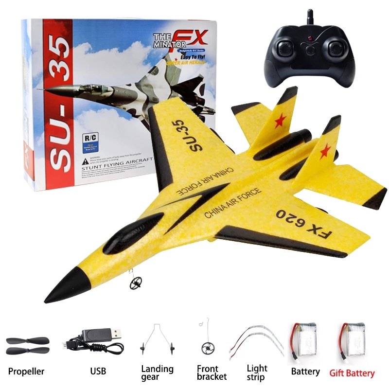 RC Plane SU-35 FX-620 Remote Control Fighter 2.4G RC Aircraft EPP Foam RC Helicopter Children Toys Gift