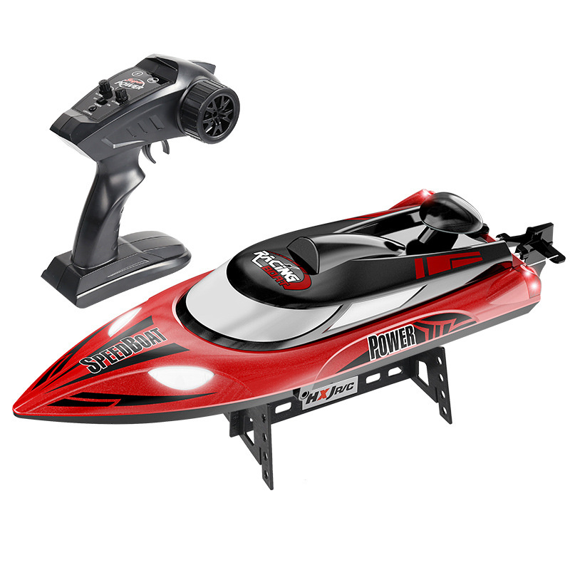 35 KM/H High Speed RC Boat Remote Control Speedboat 47 CM Racing Ship With Lights 3000 mAh Endurance 25 Minutes 200 Meters