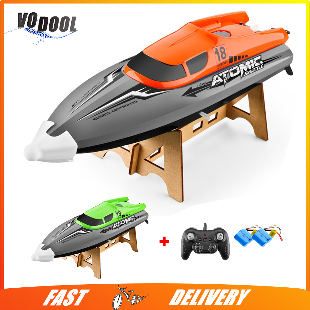 RC Boat 30km/h Radio Controlled Boats Chargeable Remote Control Racing Ship with Electric Remote Controller Gifts for Boys Kids
