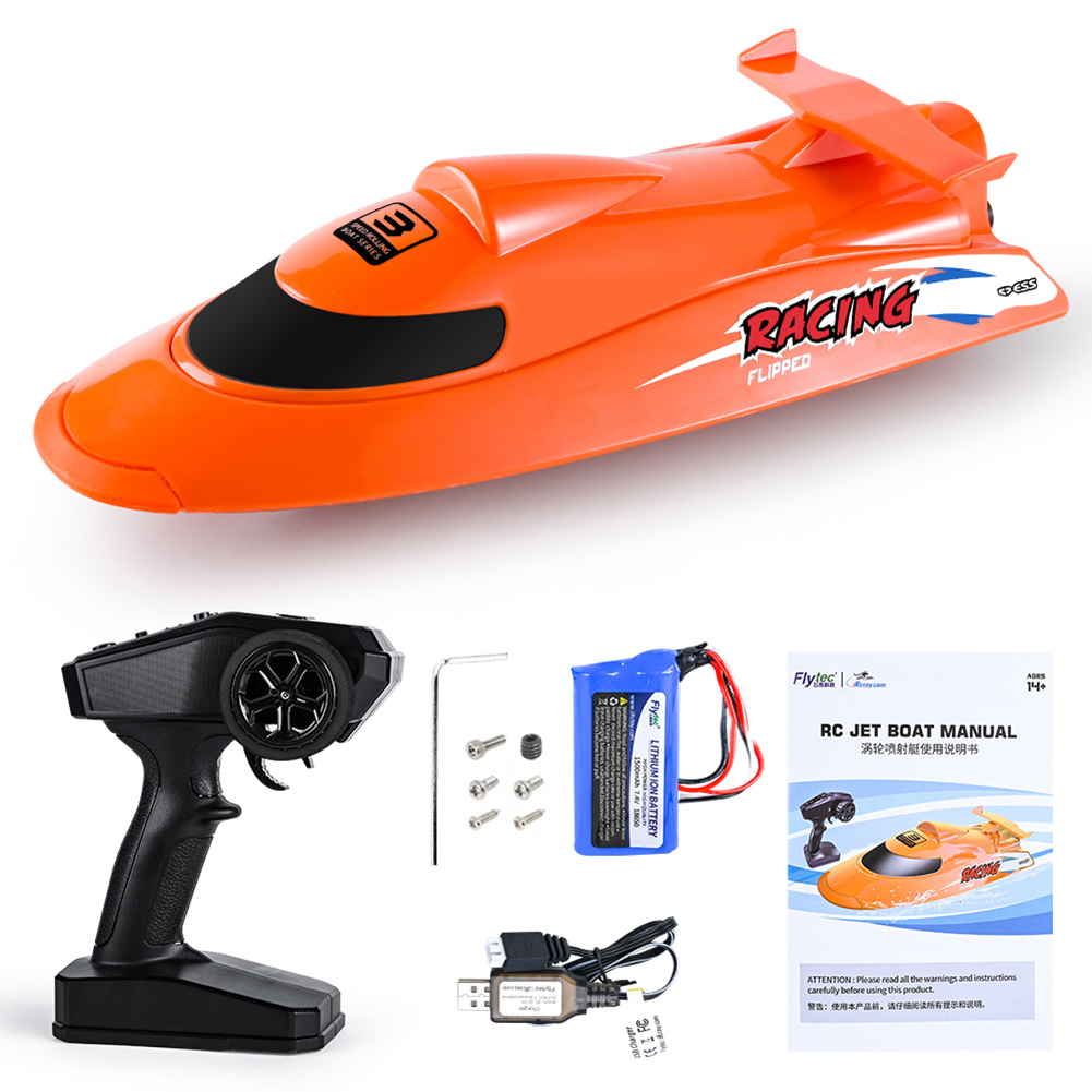 Flytec V009 RC Boat Waterproof 2.4GHz Electric 30km/h Remote Control Boats Three-speed Mode Speedboat Ship for Kids Adults Toys