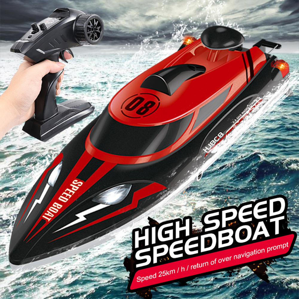 HJ808 RC Boat 2.4Ghz 25km/h High-Speed Remote Control Racing Ship Water Speed Boat Children Model Toy Waterproof Speedboat Toys