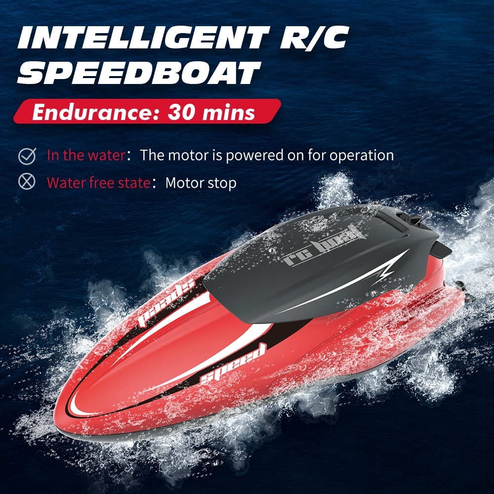 2.4G  RC Speedboat TY1 Waterproof Rechargeable High Speed Racing Model Electric Boat Radio Control Outdoor Boats Toys for boys