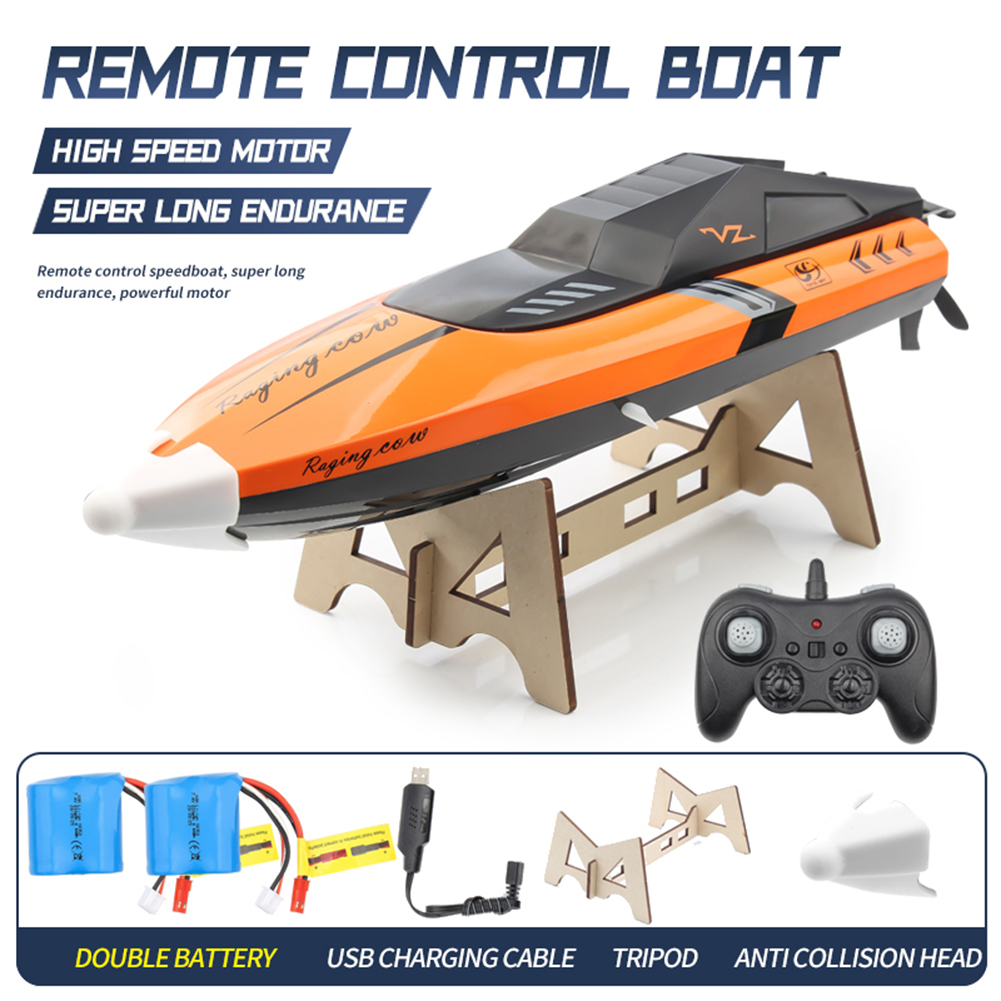 C168 High Speed Remote Control Speedboat 2.4GHz Electric RC Boat 25KM/h Rechargeable Remote Control Boat Toys for Children