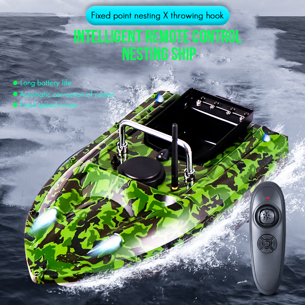 500m Wireless Rc Boat Fish Finder Ship Auto RC Distance Fishing Boats Speedboat Remote Control Lure Throw Bait Boat Toys
