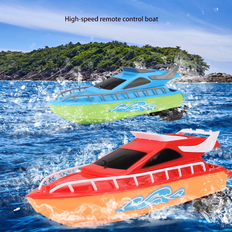 Kids Remote Control Speedboat Children Wireless Water Ship Electric Plastic Boat Radio Control Under Water RC Toys for Boys