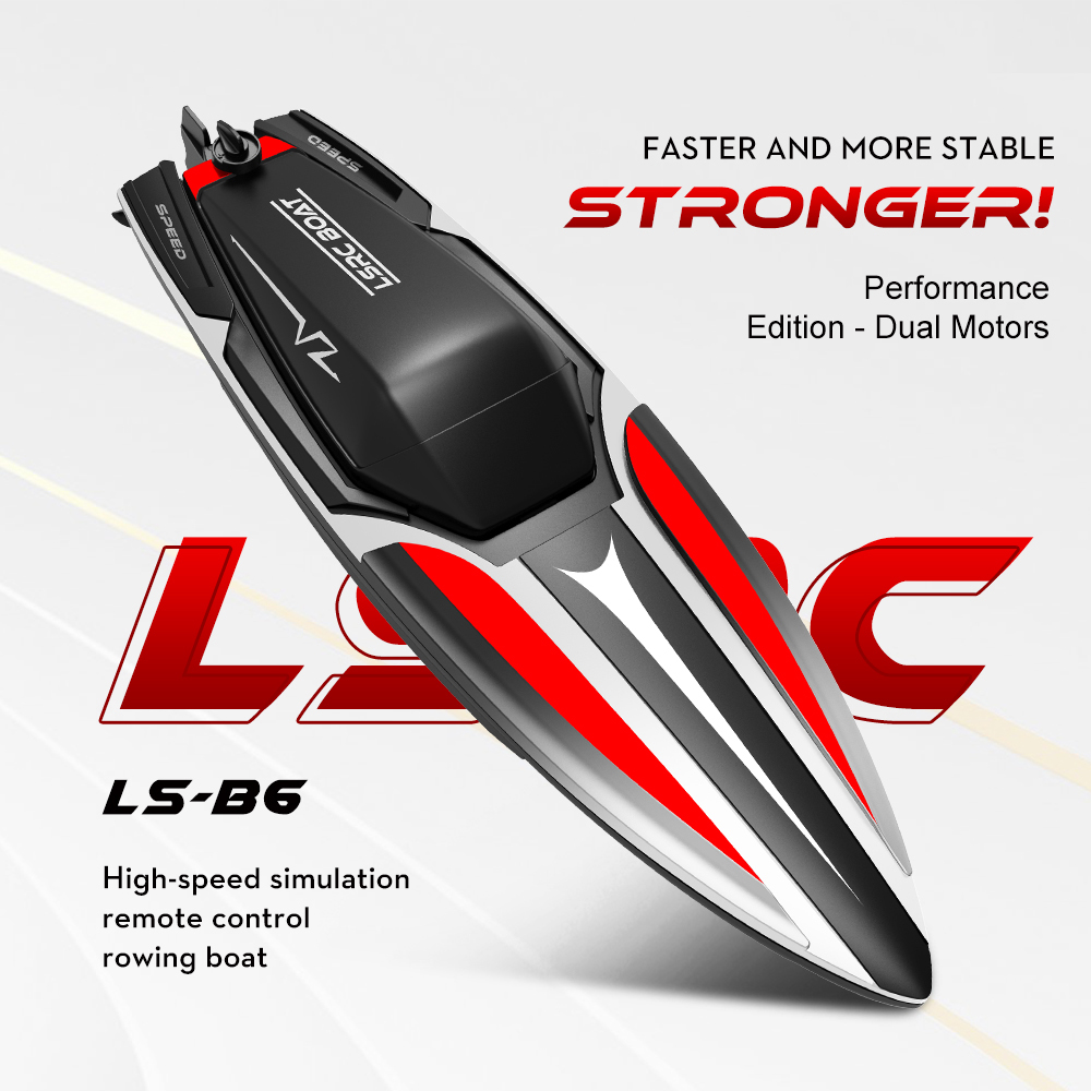 RC Boat 2.4Ghz 20KM/H Brushless High Speed Racing Boat Model Remote Control Electric high-horsepower Speedboat Children RC Toys