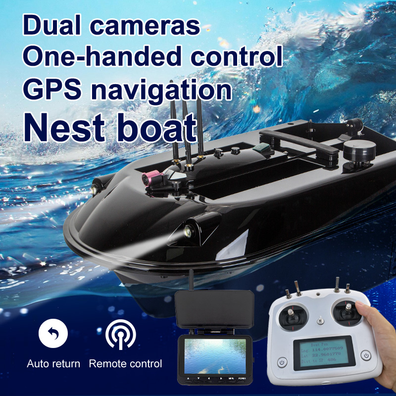 10m GPS version Bait Boat RC Fishing Boat 600m Remote Control Boat Wireless Fishing Lure Bait Boat Fish Camera