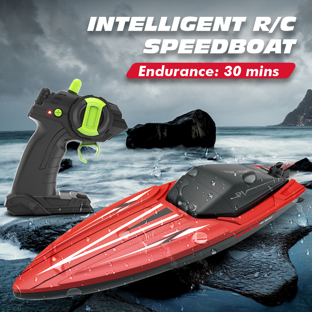 2.4G RC Boat Waterproof Rechargeable TY2 High Speed Racing Speedboat Model Electric Radio Control Outdoor Boat Toys for boys