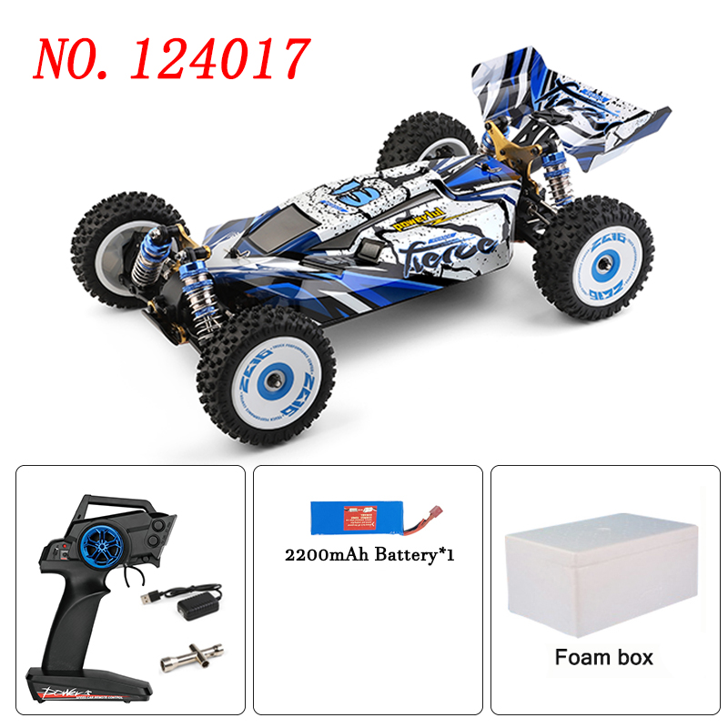 Wltoys V2 for 124017 Brushless RC Car 124019 Brush Car RTR Vehicles Metal Chassis Off Road Model 1/12 2.4G 4WD 75KM/H MachineOrigin:China,Type:white