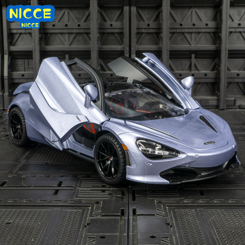 Nicce 1:24 McLaren 720S Spider Alloy Sports Car Model Diecast Sound Super Racing Lifting Tail Hot Car Wheel for Children Gifts