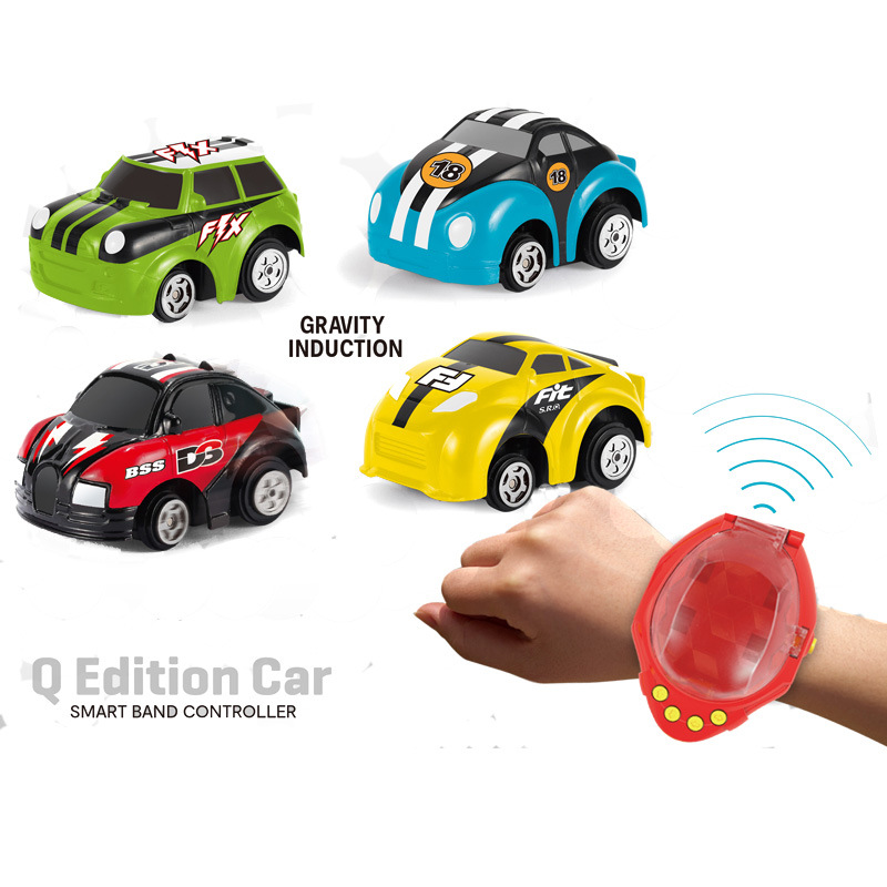 Mini Watch Rc Control Car Children's Remote Control Electric Cartoon Car Infrared Sensing Neuk Machine Toys for Kids Gifts