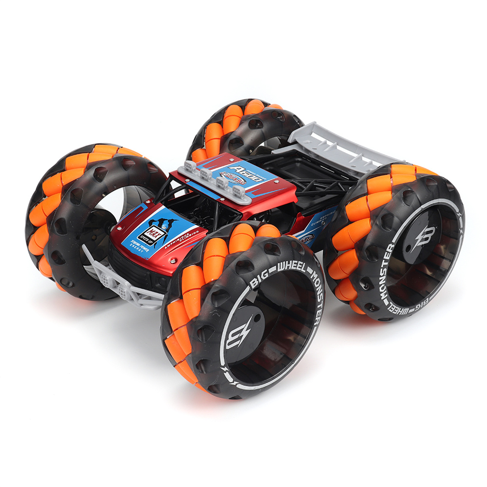 1/10 14CM Big Wheels RC Stunt Car Gesture Sensing Remote Control Car with LED Lights Off-Road Vehicle Toys for Children