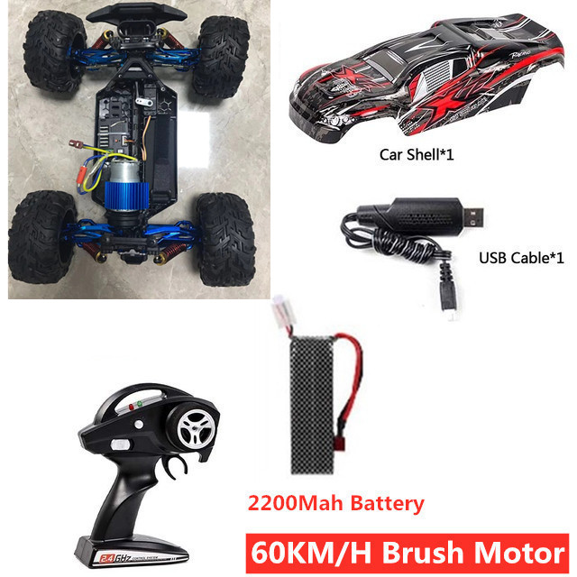 Professional Adult 80KM/H Alloy Frame RC Brushless Car Toys 4WD Buggy High Speed Monster Truck 200M Brake 1:10 RC Cars Model ToyOrigin:China,Type:white