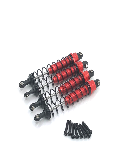 12402a shock shock oiMetal Oil Filled Front & Rear Shock Absorber Damper for Wltoys 12402-A A323 12409 1/12 RC Car Upgrade PartsType:Red