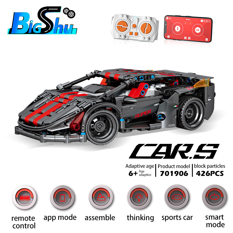 APP Programming Remote Control Sports Car Building Blocks Kit Building Blocks Model RC Race Car Toys for Boys Children's 426pcs