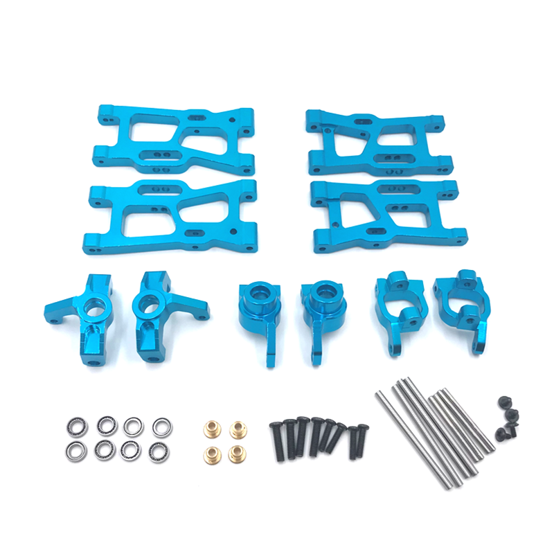 for WLtoys 124016 124017 124018 124019 144002 144001 RC Car, Metal Upgrade Parts, Modified 5-piece Set, With Screws