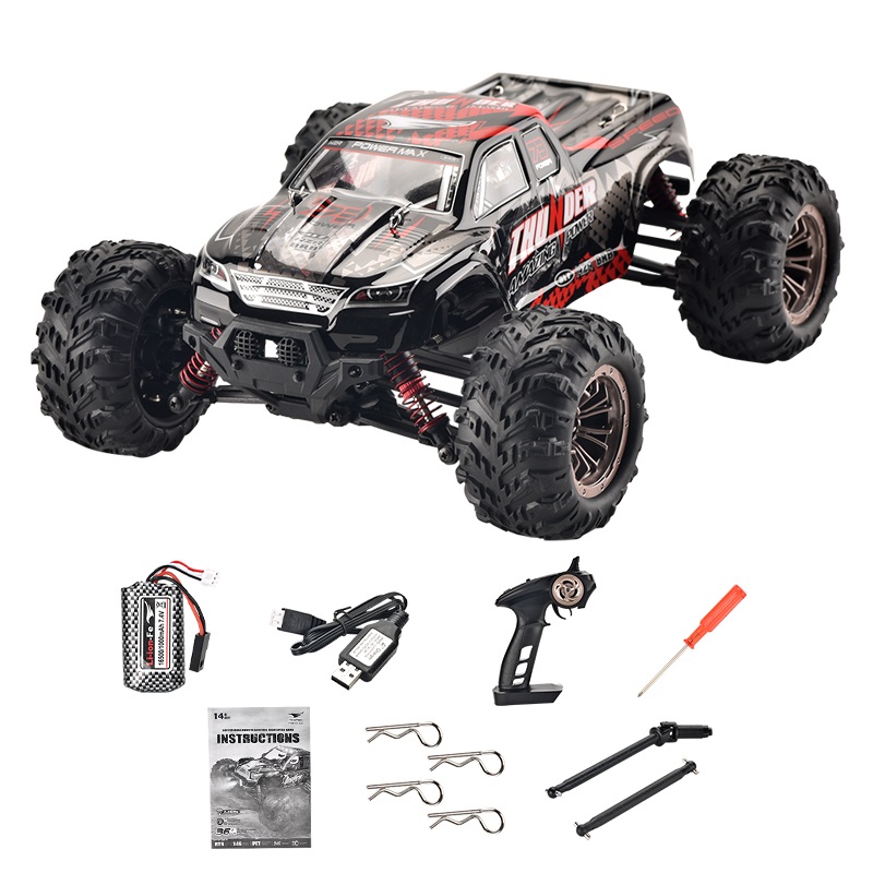 RC Cars High Speed Monster Truck Off Road 4WD Racing Fast Remote Control Car 1:16 Drift Vehicles for Adults Kids Toys Boys Giftnull:China,Type:white