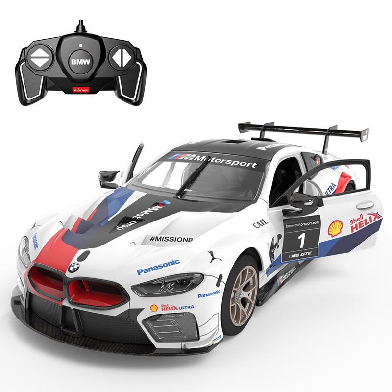 2022 Genuine authorized BMW M8 remote control car assembly model remote control car boy RC refitted high-speed drift racing carnull:China,Type:white