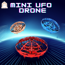 POLARIE Mini UFO Drone RC Helicopter Airplane Toy Infrared Quadcopter Manual Sensing Interactive Flying Saucer RC Toys