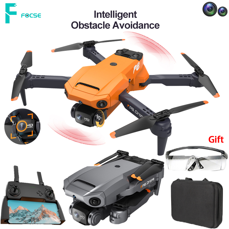 New Rc Drone 4K Dual Camera Quadcopter WIFI FPV Obstacle Avoidance Drone Foldable Dron Real-time Transmission Helicopter Toys