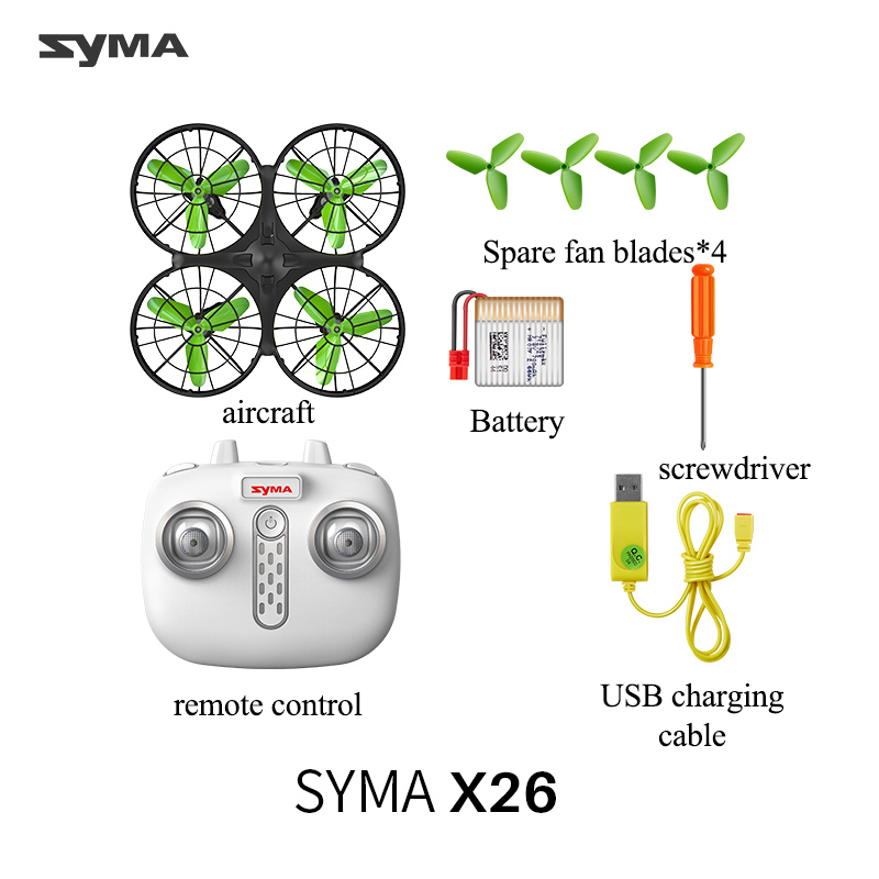 Original syma X26 remote control aircraft children induction obstacle avoidance quadcopter toy birthday gift drone four-channelType:white