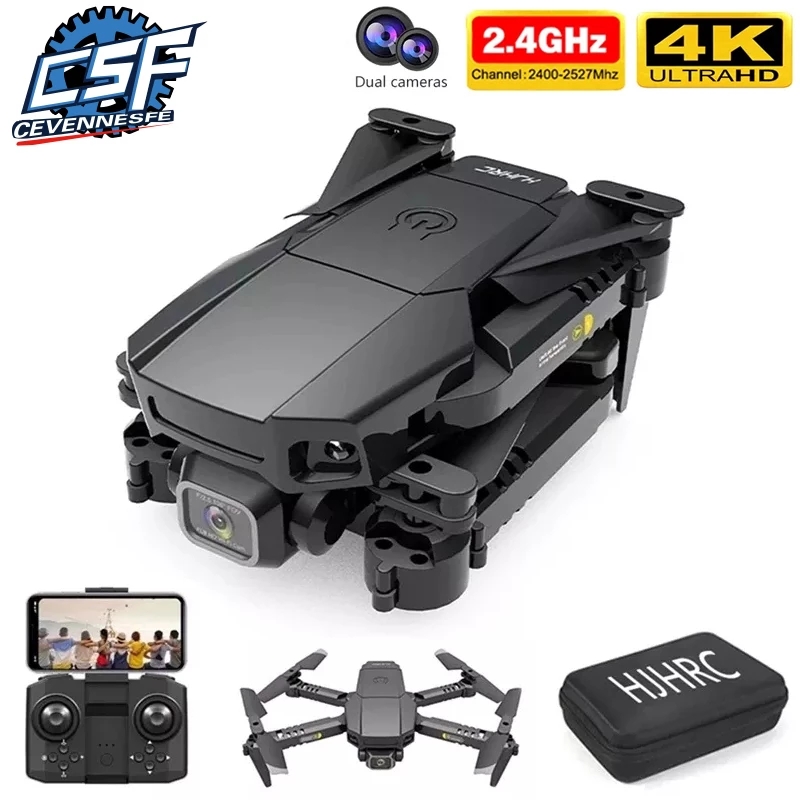 2021 New HJ78 Mini Drone 4k Professional HD Dual Camera Rc Drone WIFI FPV Drone Height Keeping Rc Four-Axis Helicopter Boy Toys
