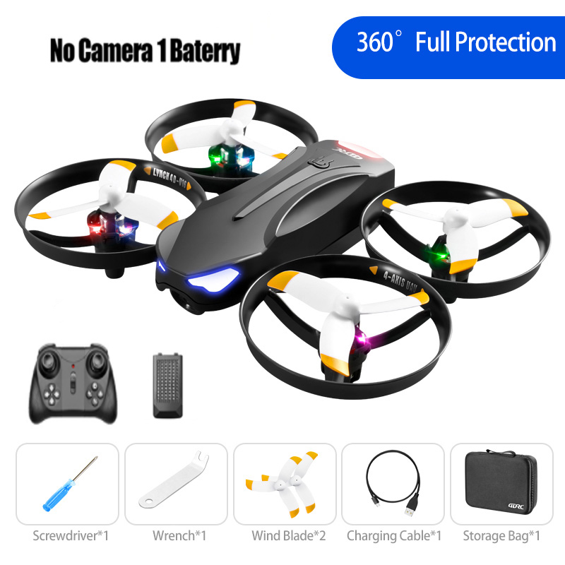 V16 Mini 6K RC Drones with Camera Hd 4k Aerial Photography Aircraft Professional Remote Control Colorful Lights Drone Toys GiftType:white