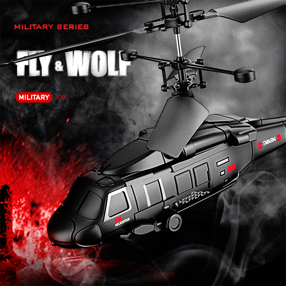 RC helicopter Military Fight Super Cool 3.5CH Remote Control war Aircraft Model RC Drone apache Helicopter Toys For kids