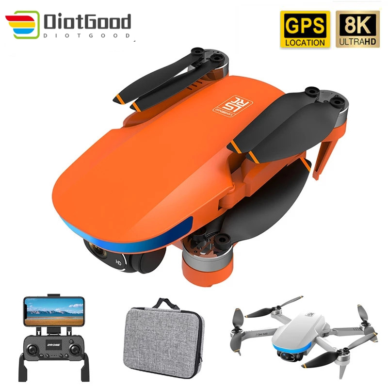 New S6S GPS Drone 8K Profesional RC Dron With ESC Double Camera HD WiFi FPV 4CH 6-Axis Brushless Motor RC Quadcopter Toys